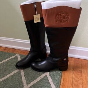 Franco Sarto Chipper balk/bn boots NEW